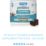 Want a Happier, Calmer Dog? Get Your Free Fullsize 60 Count of PetBliss™ Calming Treats Now!