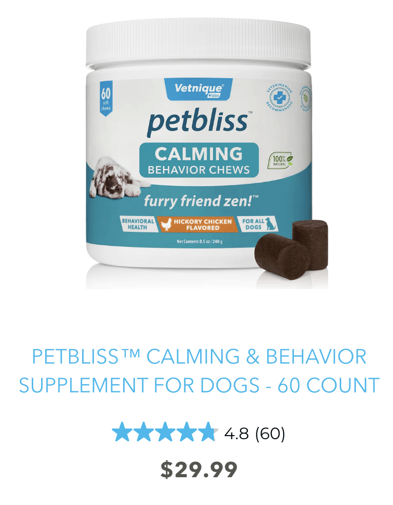 Free Fullsize 60 Count of PetBliss Calming Treats