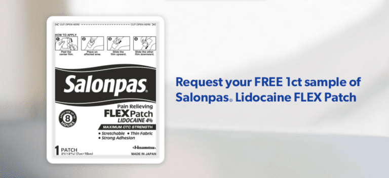 Get Your Hands on a FREE 1ct Sample of Salonpas Lidocaine FLEX Patch – Try Salonpas.com Now!