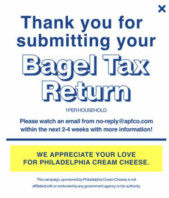 free cream cheese