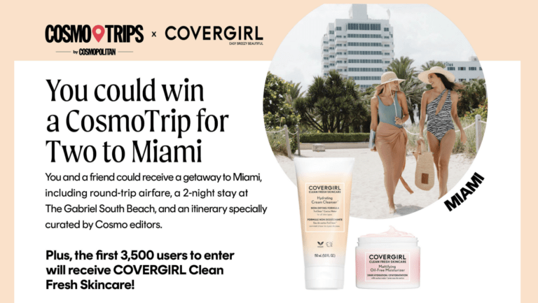 CosmoTrips x COVERGIRL Sweepstakes