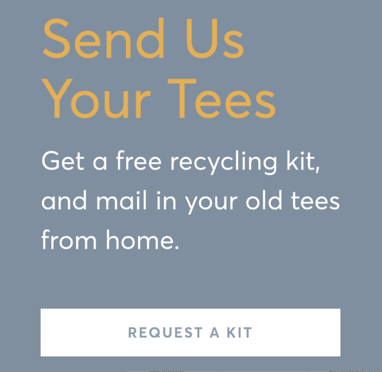 Free T-Shirt Recycling Kit & Free Store Credit
