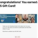 Free $5 Gift Card – #MilkBankChallenge