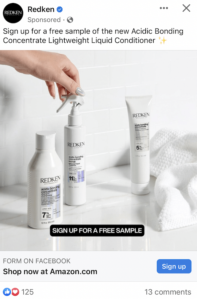 Free Redken Acidic Bonding Concentrate Lightweight Liquid