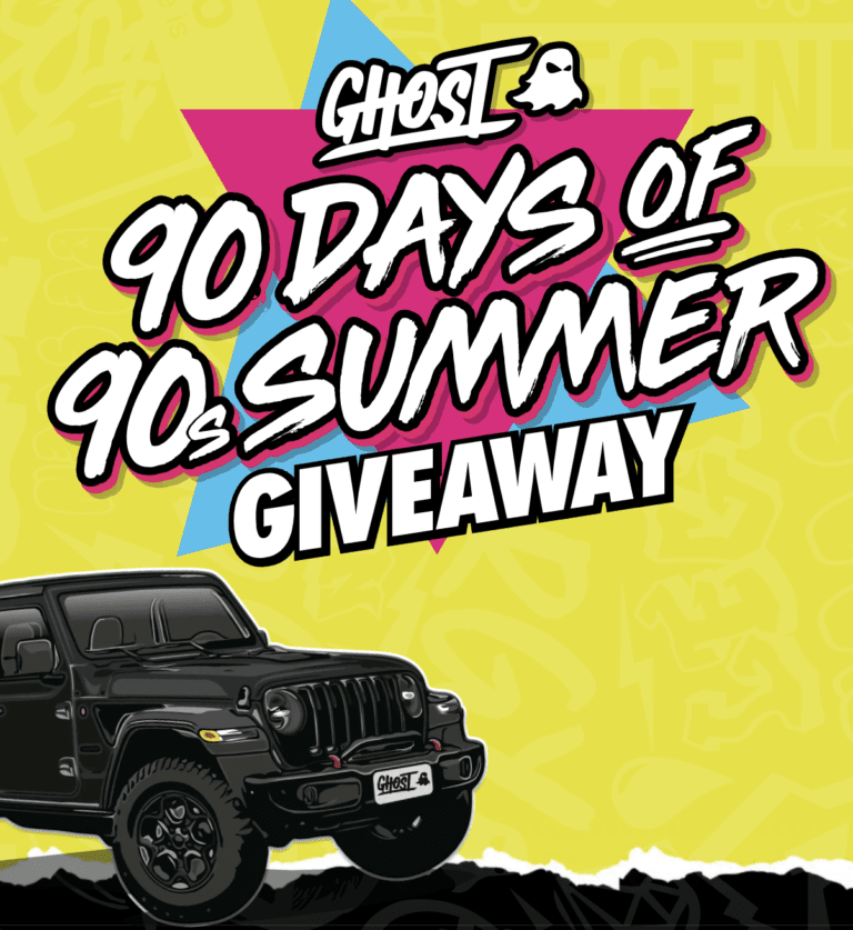 How To Win a Jeep from the Ghost 90 Days of 90s Summer National Sweepstakes