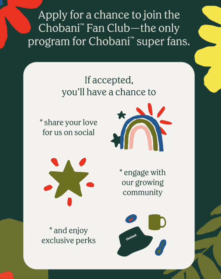Join the Chobani Fan Club for Free Swag and More