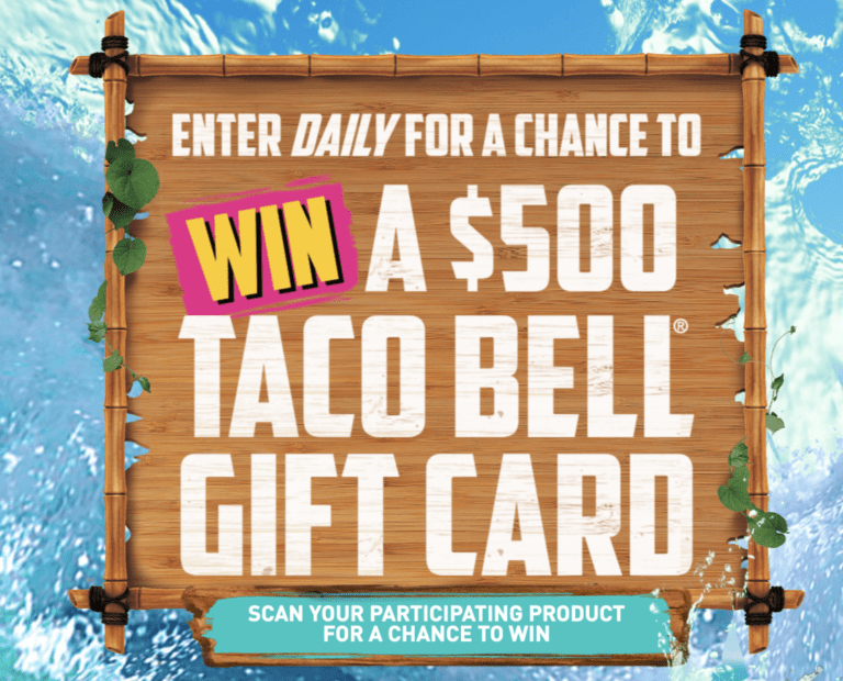 Summer of Mtn Dew Baja Blast Sweepstakes: Win a $500 Taco Bell Gift Card!