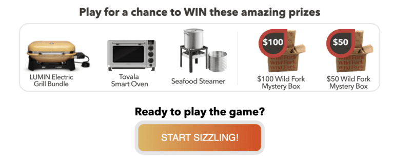 Wild Fork “Summer Sizzle” Promotion Instant Win Game