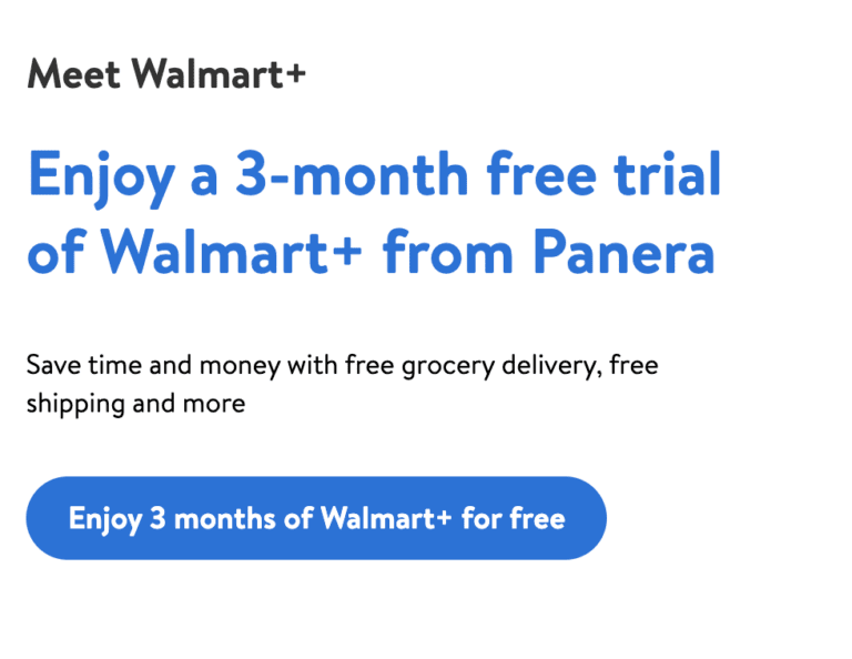 Free 3-Month Trial of Walmart+