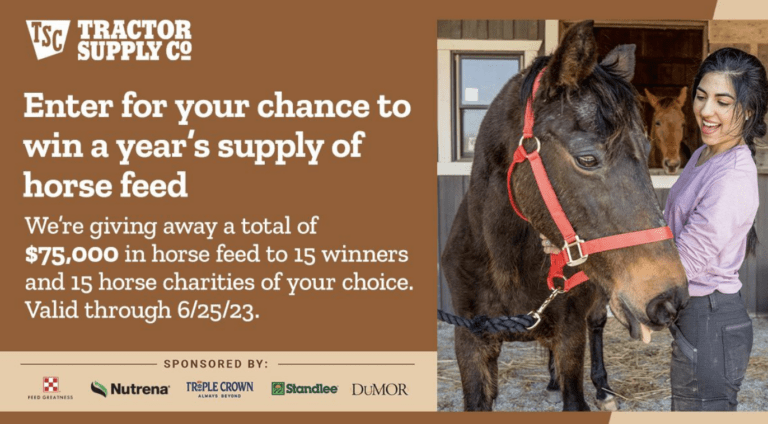 How to Enter the Tractor Supply CO Horse Feed Giveaway