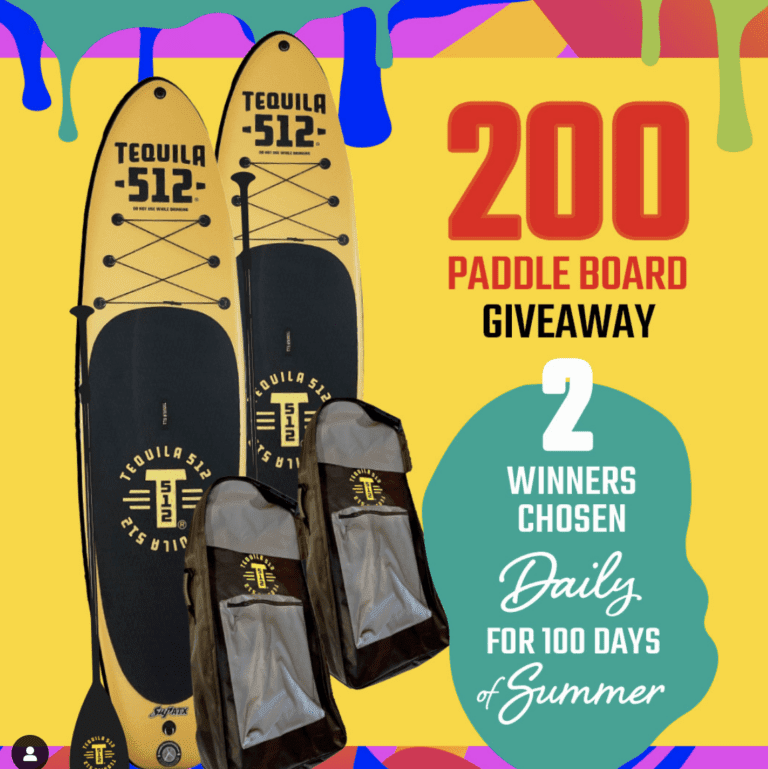 How to Enter the Tequila 512 Paddle Board Giveaway