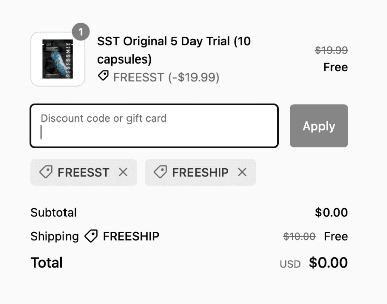 Free Sample of SST ORIGINAL: The Ultimate Thermogenic Supplement for Energy and Fat Loss