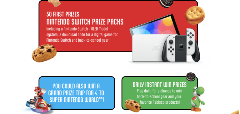 How To Win a Nintendo Switch: 2023 Nabisco Back-to-Class Bash Promotion