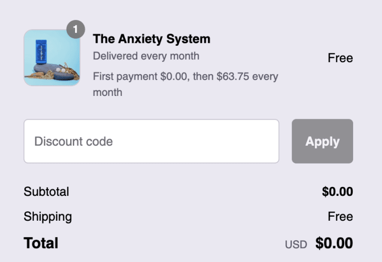 How to Get a Free The Anxiety System + Free Shipping