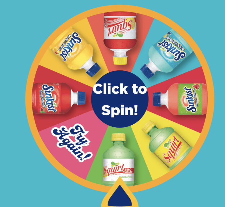 Spin to Win: The Sunkist/Squirt Spin the Wheel Game