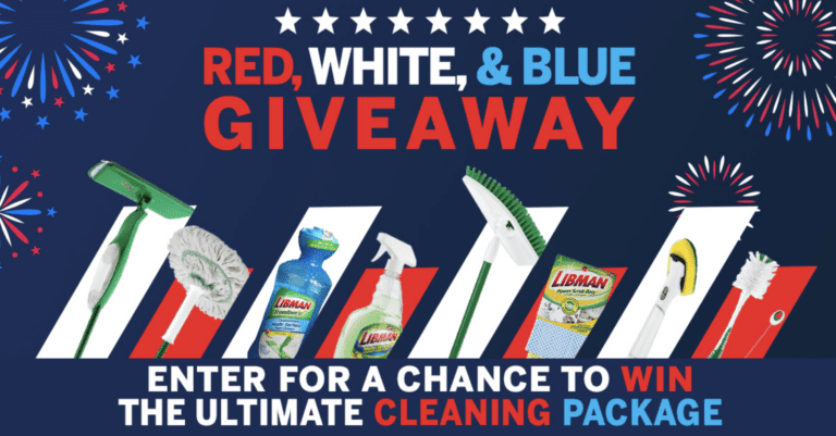 2023 Red, White, & Blue Giveaway: Win a Cleaning Prize Pack!