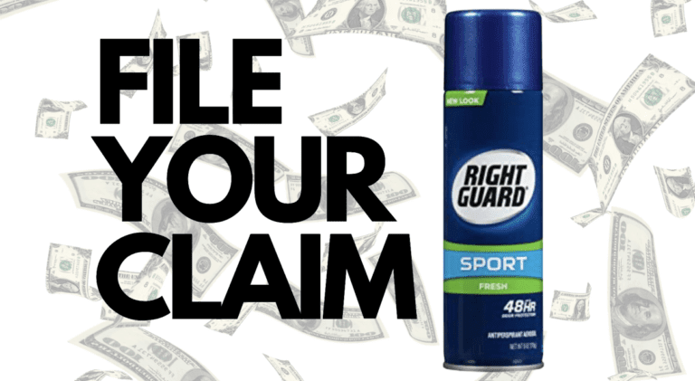Right Guard Antiperspirant Aerosol and Spray Product Class Action Settlement