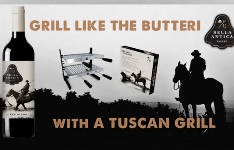 Grill Like the Butteri Sweepstakes: Win a Sella Antica Branded Stainless Steel Tuscan Fireplace Grill
