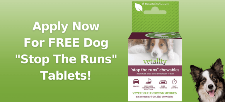 Try Stop The Runs Anti-Diarrhea Chewable Tablets for Dogs
