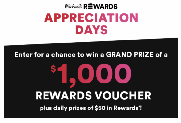 Michaels Rewards Appreciation Days Sweepstakes: Everything You Need to Know