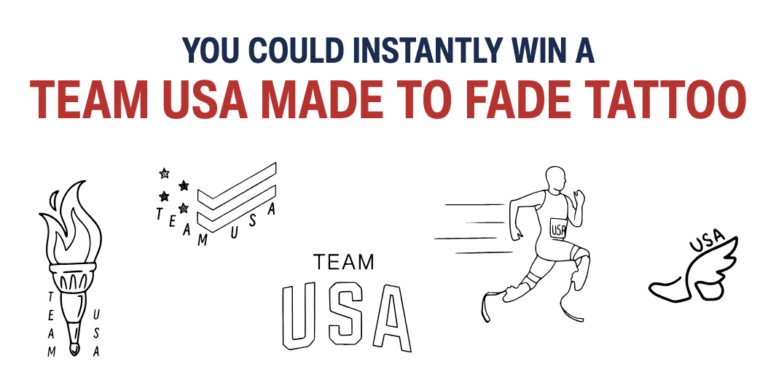 Team USA Made to Fade Tattoo Instant Win Game
