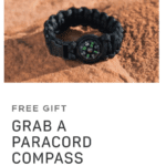 Possible Free Paracord Compass Bracelet from Marlboro