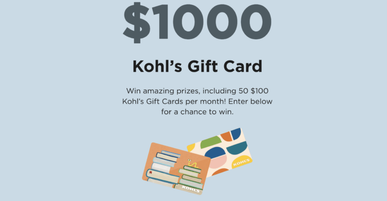 How to Enter the Kohl’s “Back to School Sweepstakes”