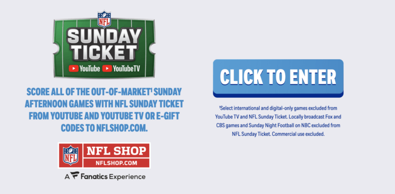 Instant Win Time: Bud Light NFL Sunday Ticket Giveaway