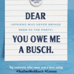 Win a $50 Prepaid Card in the Busch IOU Contest Sweepstakes!