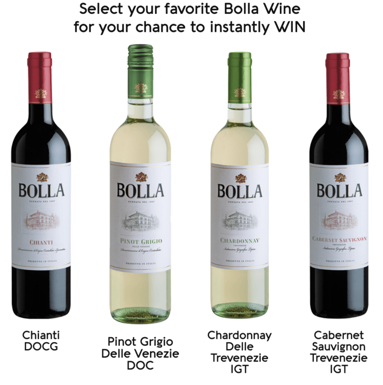 Instant Win Time: Bolla Wine Better Together Sweepstakes