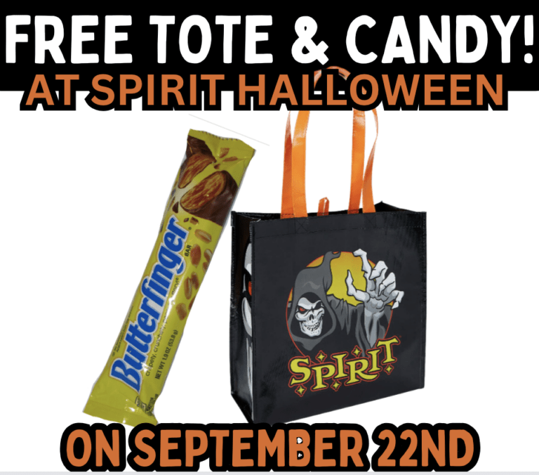 Free Butterfinger Candy Bars and Limited Edition Totes at Spirit Halloween on September 22nd!