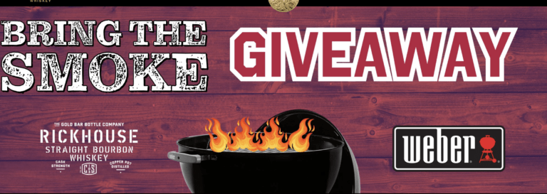 Gold Bar Whiskey Bring the Smoke Weber Grill Giveaway: Over 100 Winners!