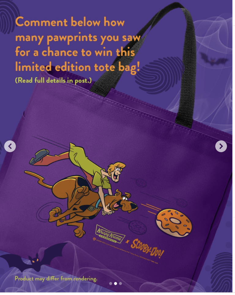 Krispy Kreme x Scooby Doo Tote Giveaway: Win Limited-Edition Tote Bags!