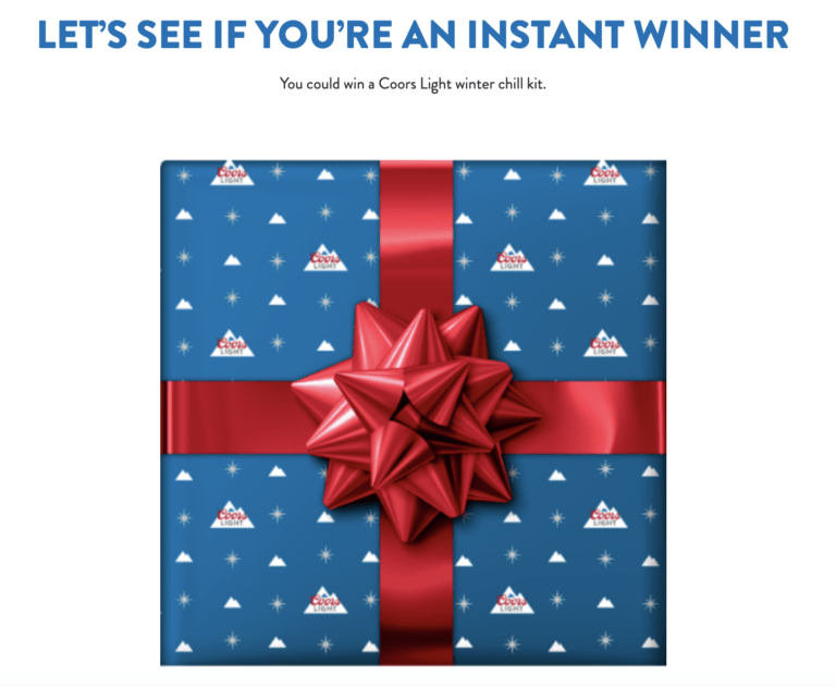 Coors Light Holiday Sweepstakes: Enter for a Chance to Win Big!