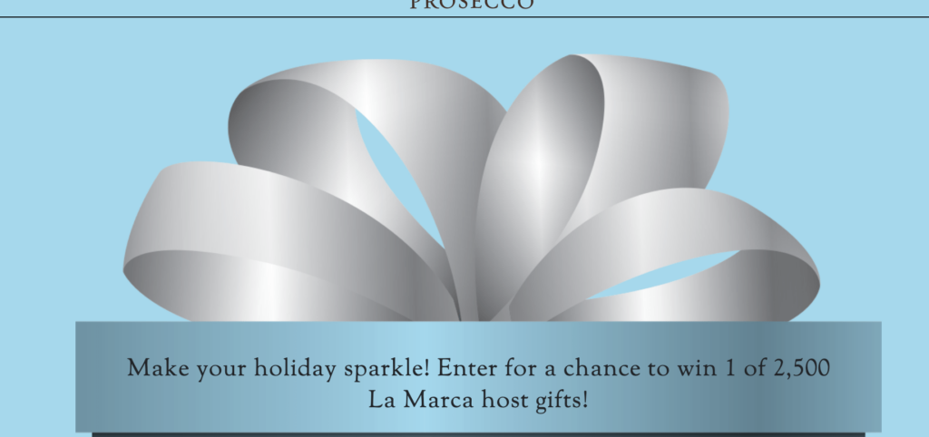 La Marca Holiday Sweepstakes: 2,500 Winners!
