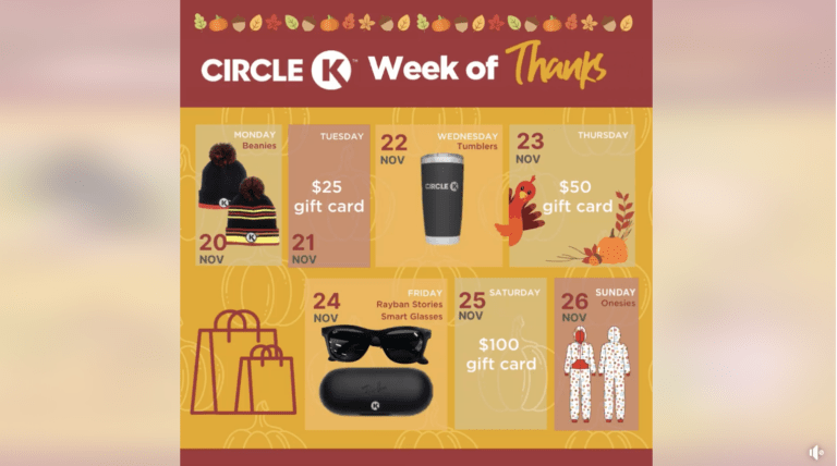 Unwrap a Week of Gratitude with Circle K: Enter for a Chance to Win Fantastic Prizes!