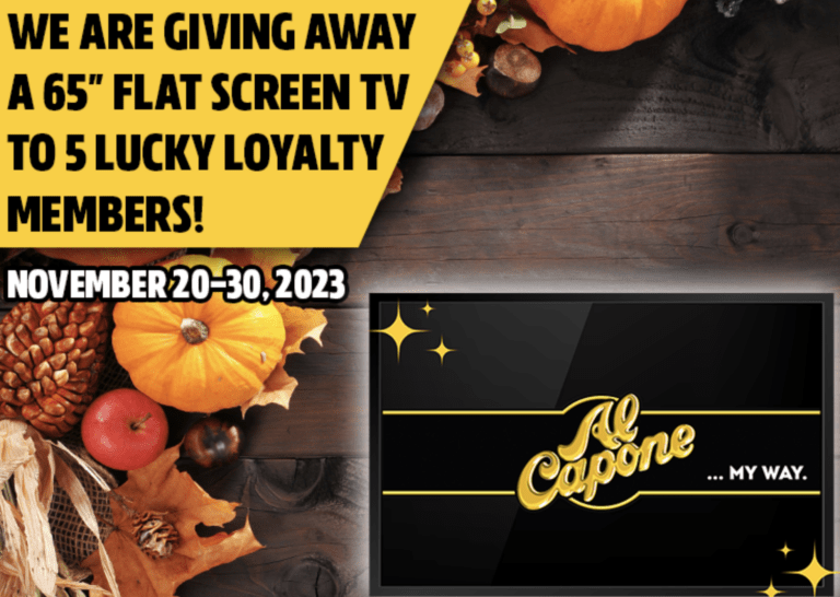 Win a Free TV with Al Capone’s November TV Giveaway!