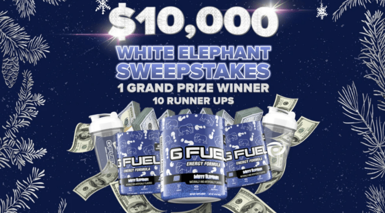 Get Ready to Win Big with the G FUEL $10k White Elephant Giveaway