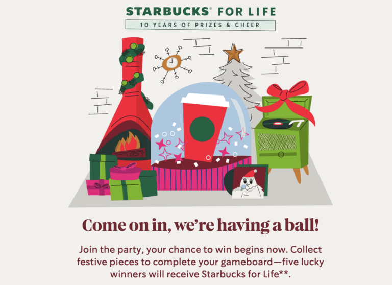 Win Starbucks for Life: Play the 2023 Holiday Edition Game for Free