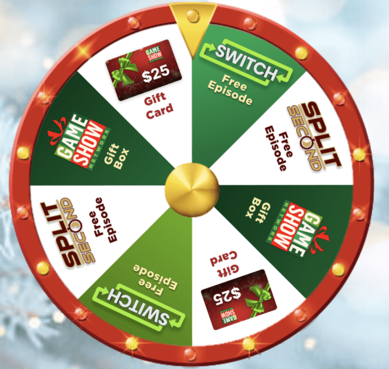Game Show Network 25 Days of Christmas Instant Win Sweepstakes