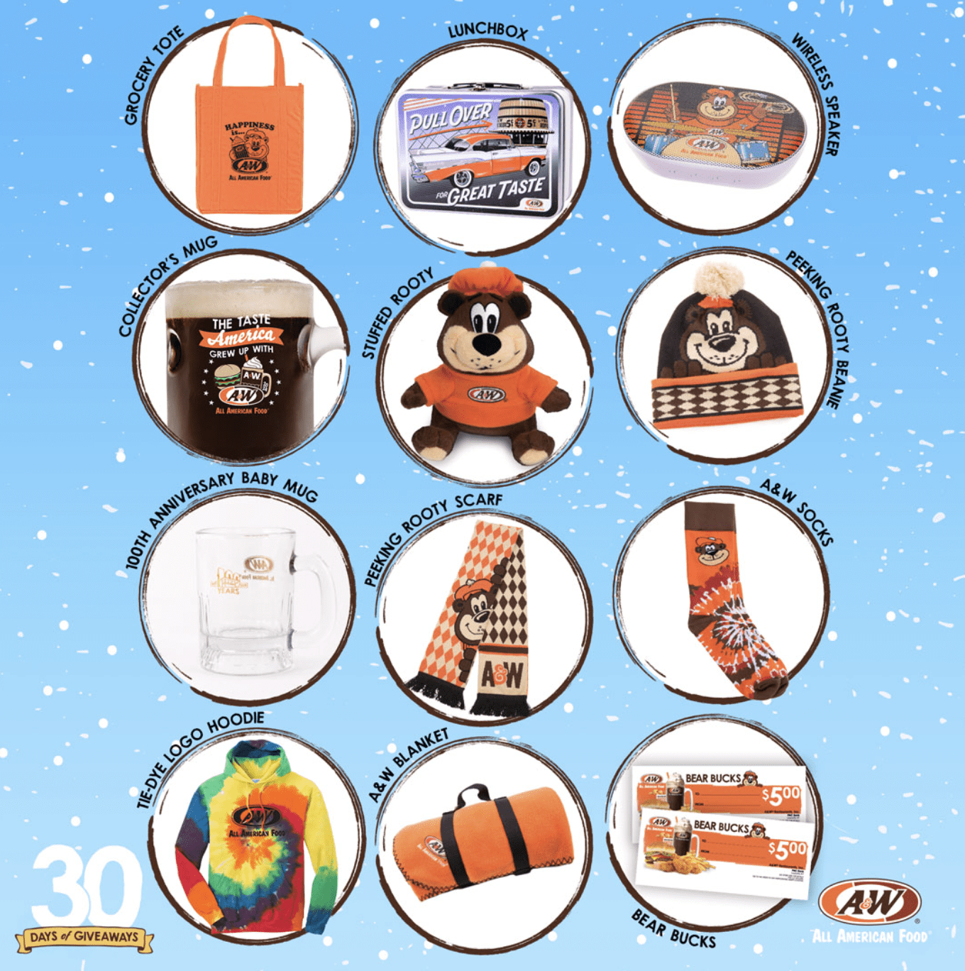 A&W 30 Days of Giveaways 2023