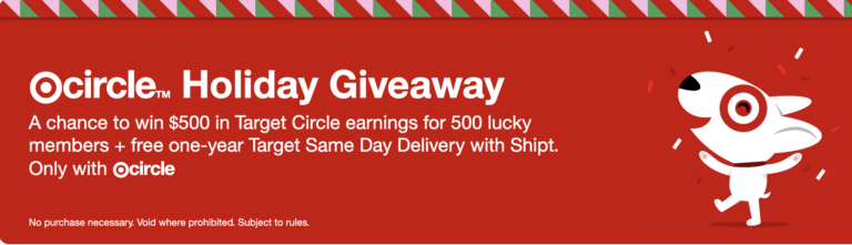 Target Circle Holiday Giveaway – 500 winners!