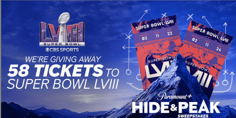 Link Paramount+ Hide & Peak Super Bowl LVIII Sweepstakes QR Code