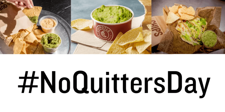 #NoQuittersDay: Get Active, Score Free Guac & Win with Chipotle!