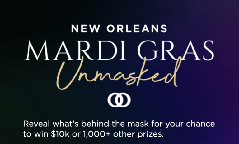 Mardi Gras Unmasked Instant Win Game: Cash Prizes!