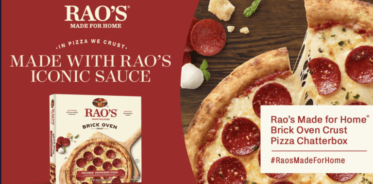 Score Free Deliciousness with Rao’s Made for Home Brick Oven Crust Pizza Chatterbox