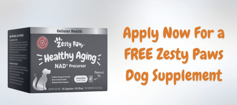 Apply to Receive a FREE Zesty Paws Supplement for Dogs!