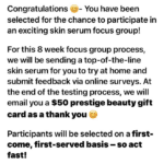 Get Paid $50 for Testing Innovative Skin Care Products!