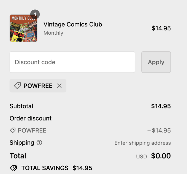 Free Vintage Comic Books + Free Shipping