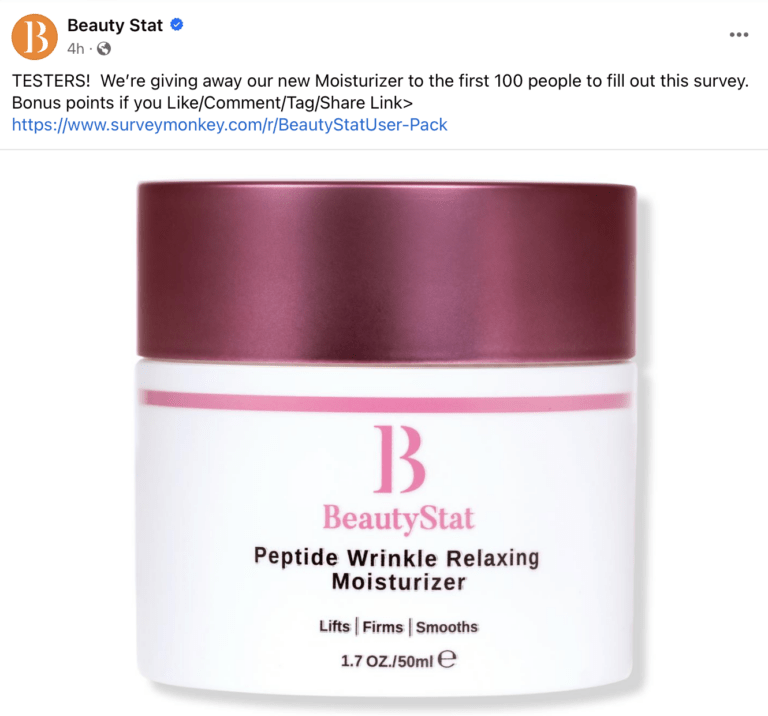 Get Your Free Beauty Stat Item